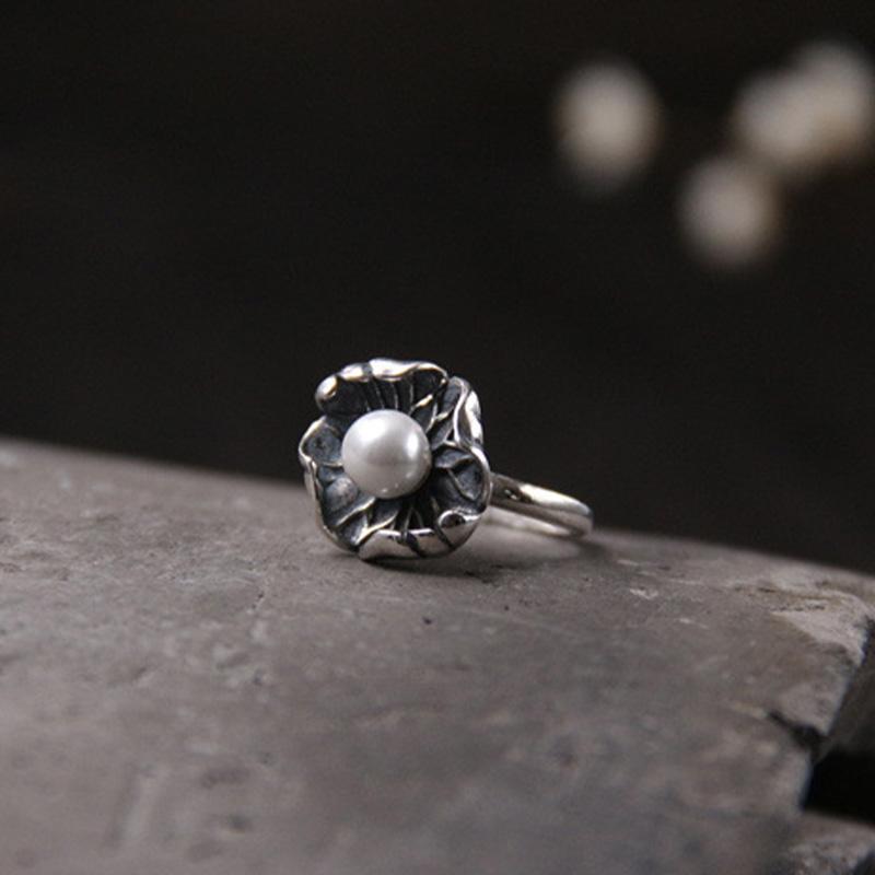 

Ретро Кольцо в виде цветка лотоса для женщин, унисекс, в готическом дворцовом стиле, открытое кольцо, ручная работа, дизайнерский циркон, женские аксессуары, подарок для влюбленных resizable