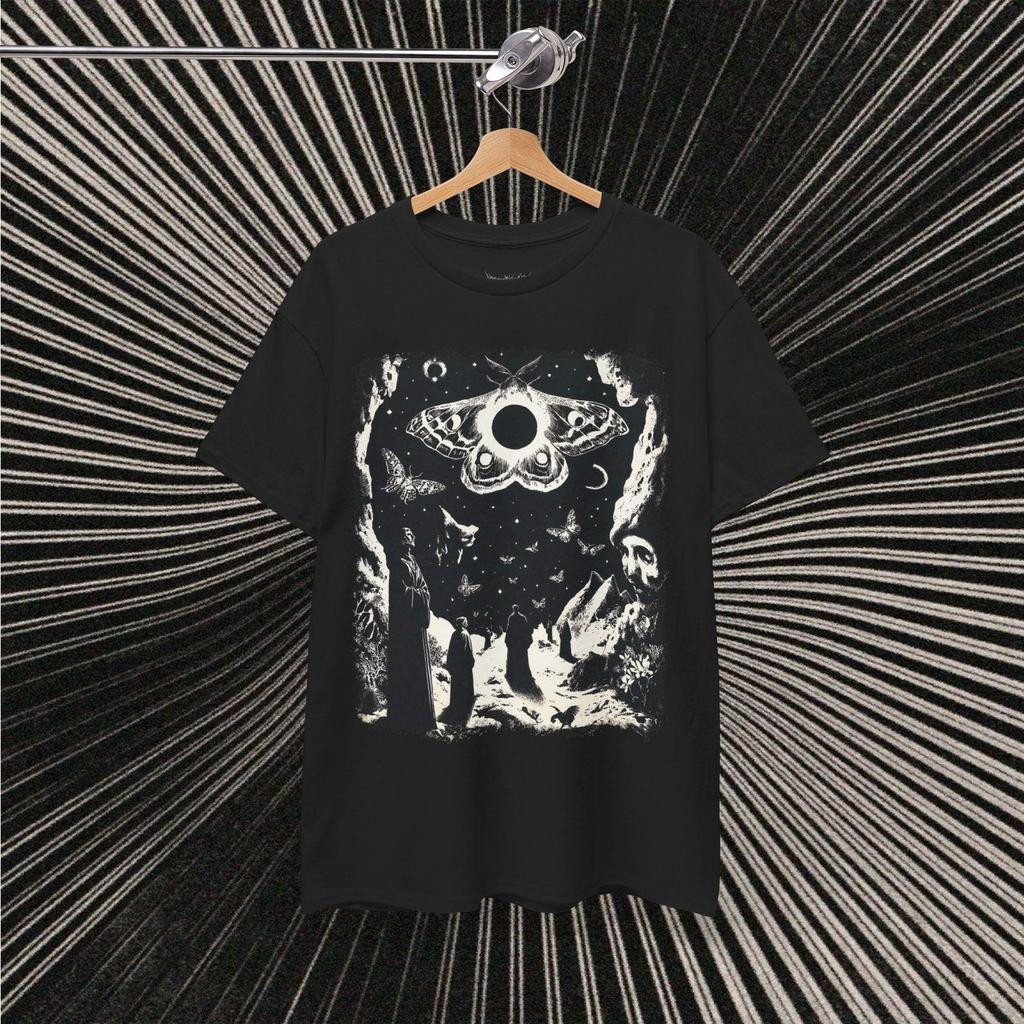 Psychedelic Butterfly Graphic Tee: 70s Style Trippy Witchy Top