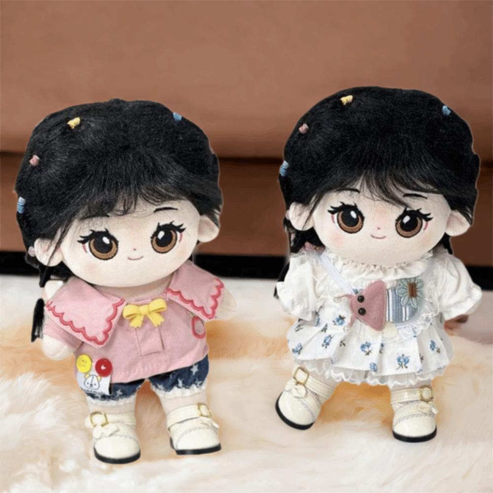 Soft Texture Idol Dolls Cartoon Pattern Skirt Lovely Design Cotton Plush Dolls Skirt  Costume Toy
