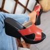 Women's Shoes  Hot Sale Open Toe Women's Slippers Platform Outdoor Casual Slippers Women Super High Wedges Round Toe Sandals