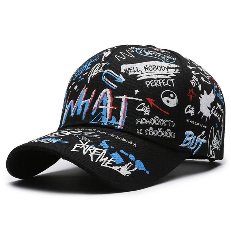 Graffiti Baseball Cap, Fashionable And Versatile Outdoor Sun Hat For Men And Women
