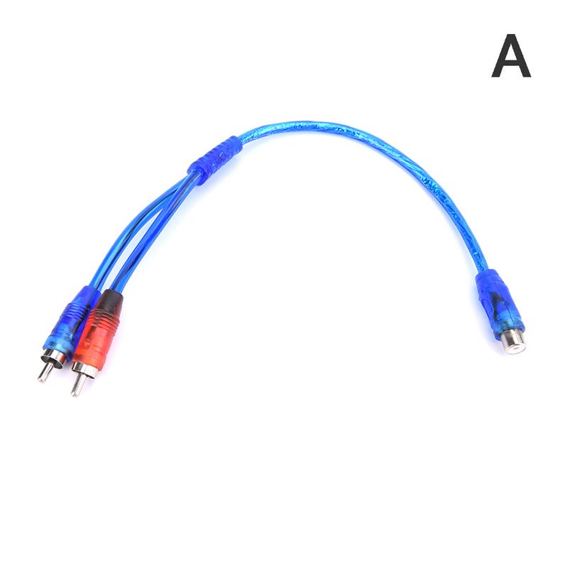 Mp3 Audio Rca Y Splitter Male To Female Cable Adapter For Car Aux Amplifier