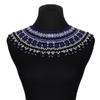 Multicolor Bead Chunky Necklace Ethnic Style Woven Choker Necklace  Girls Gift