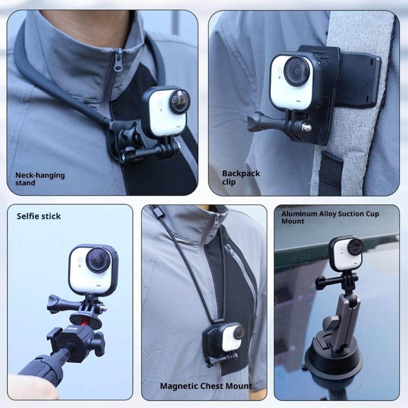 MultiAngle Shoot Cage Bracket For GO Ultra Action Cameras Enhances Stability Heat Dissipation Design Lightweight
