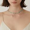 Personality Unique Turquoise Color Dopamine Summer Sweet Cool Girl Wind Collarbone Chain Niche Design Temperament Necklace