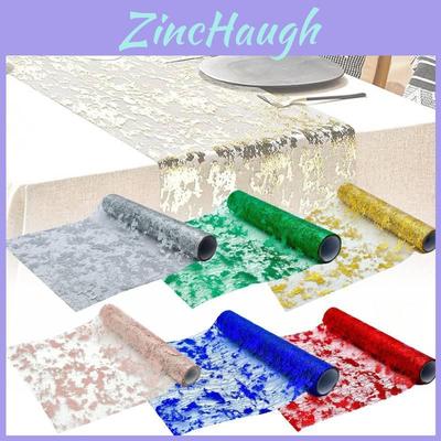 Luxurious Gold Mesh Tablecloth Roll Perfect For Weddings And Holiday Parties
