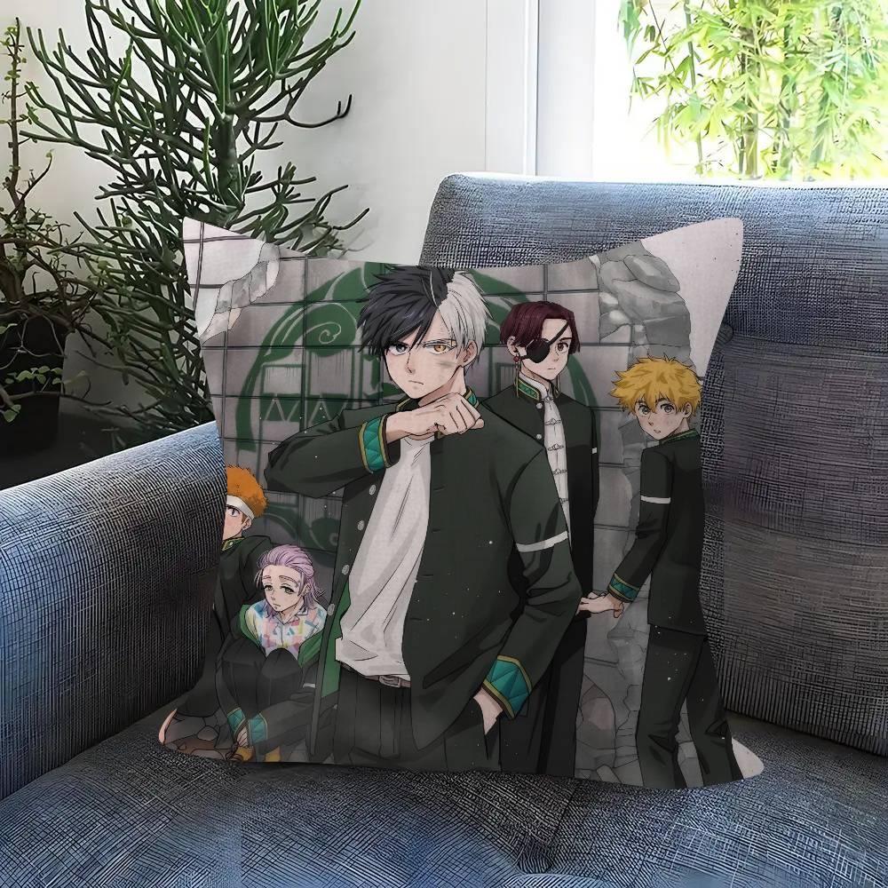 Japansk Anime Vindjacka Kudde Animekudde Soffsäng Huvudkudde Överdrag Kuddfodral 45x45 cm Mode