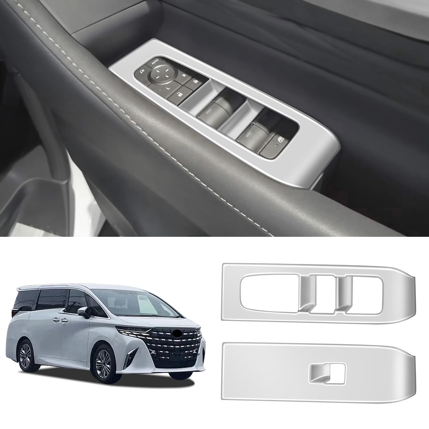 

YOFAMO New Alphard Vellfire 40 Series AAHH40W AAHH45W Панель переключателя окна Крышка переключателя окна двери Защита от царапин Нарядный акцент