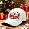 New Christmas Hat Digital Printing Fashion Bent Bend Baseball Cap Retro Baseball Cap