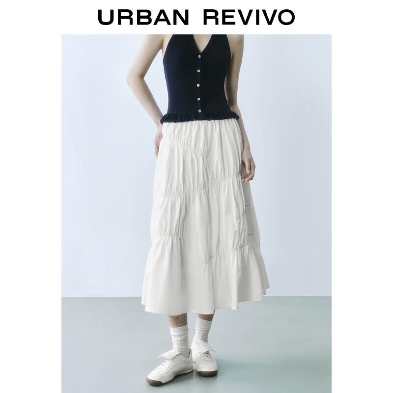 UR Women s 2025 Spring Casual A-Line Midi Skirt M(M-L)