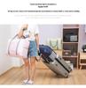 Thickened Logo Foldable Luggage Bag - Attachable Suitcase Travel & Storage Solution
