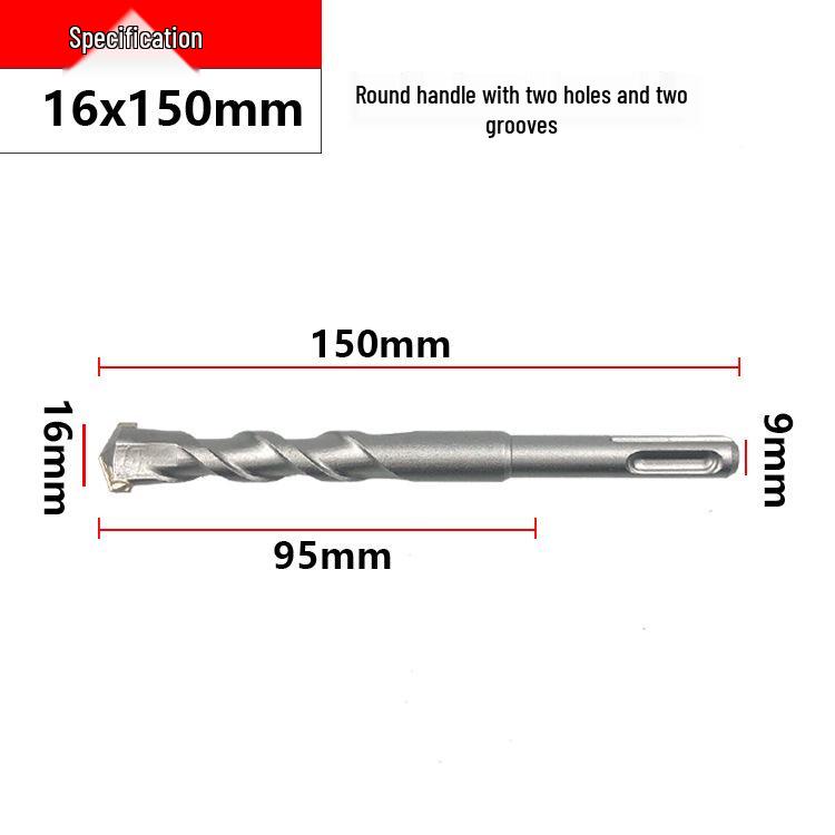 Round & Square Shank Concrete Hammer Drill Bit for Wall Drilling