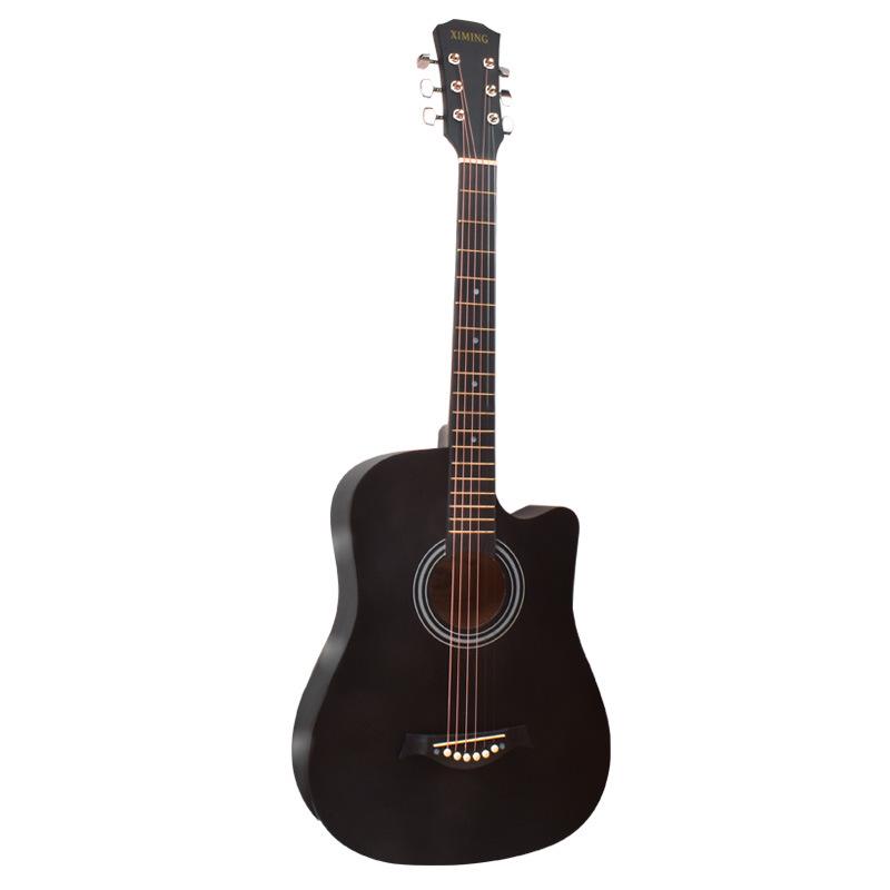 38/41-Inch Beginner Folk Guitar for Boys, Girls, and Students – Entry-Level Wooden Musical Instrument