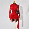 European & American Style Women's Solid Color Knit Lace Patchwork Bodycon Dress