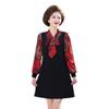 Spring Fashion Long-Sleeved T-shirt for Middle-aged and Elderly Women