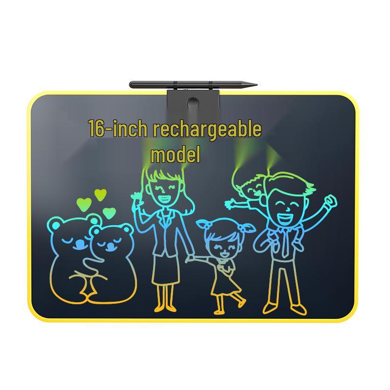16" Rechargeable LCD Handwriting & Drawing Board for Children - Erasable, Large Teaching Tool