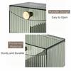 Flip Lid Cotton Pad Storage Box Plastic Swab Pad Holder Makeup Organizer Qtip Holder  Desktop