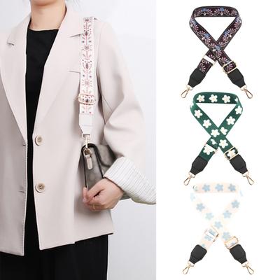 Colorful Nylon Bag Strap Adjustable Bag Strap Replacement Printed Strap with Buckles
