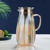 Hammer glass cold kettle, large-capacity beverage tea kettle, high temperature explosion-proof glass kettle with cool white open cold kettle