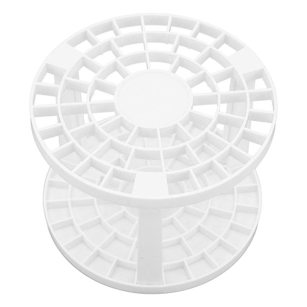 49 Holes Makeup Brush Stand Rack Large Capacity Multifunction Nail Pen Holder Stand for Home Shop Office White