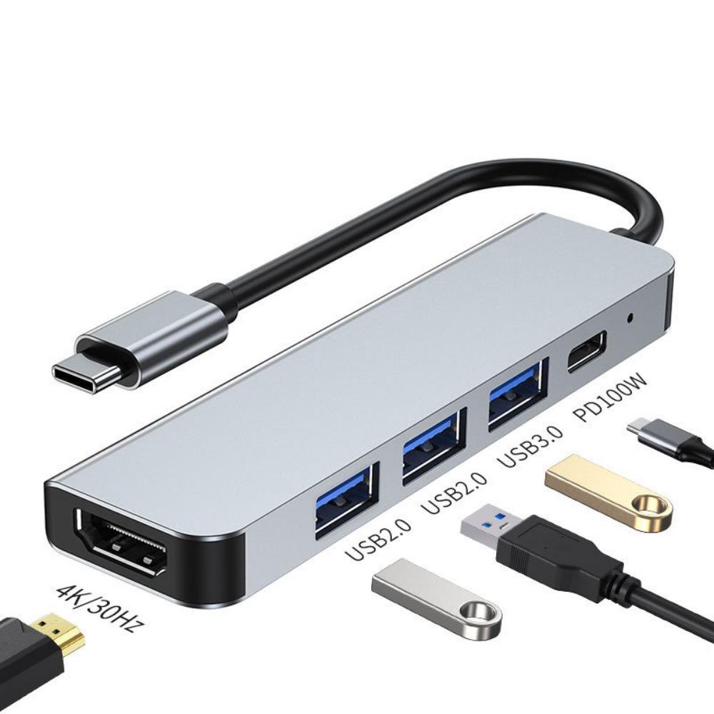 8-in-1 USB C Hub with Ethernet Port Multi Port Adapter Type C Dock for Laptop