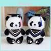 Charmantes Absolventen-Panda-Stofftier Niedliches Kuscheltier Mit Anpassbarem Logo