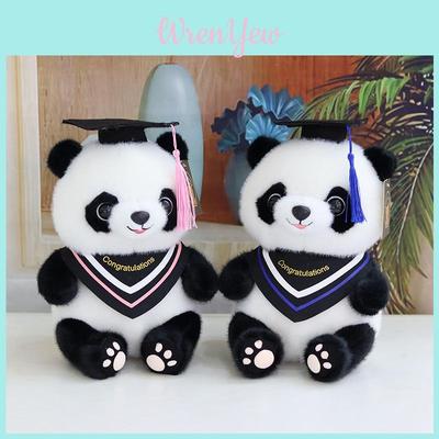 Encantador Brinquedo de Pelúcia Panda de Formatura Adorável Animal de Pelúcia Com Logotipo Personalizável
