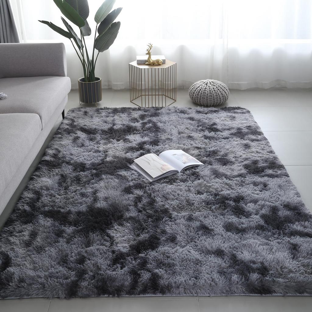 Ultra-Soft Puffy Rug, Bedroom & Living Room Indoor Floor Mat, Nursery Carpet, Children's Girls' Room Home Decor