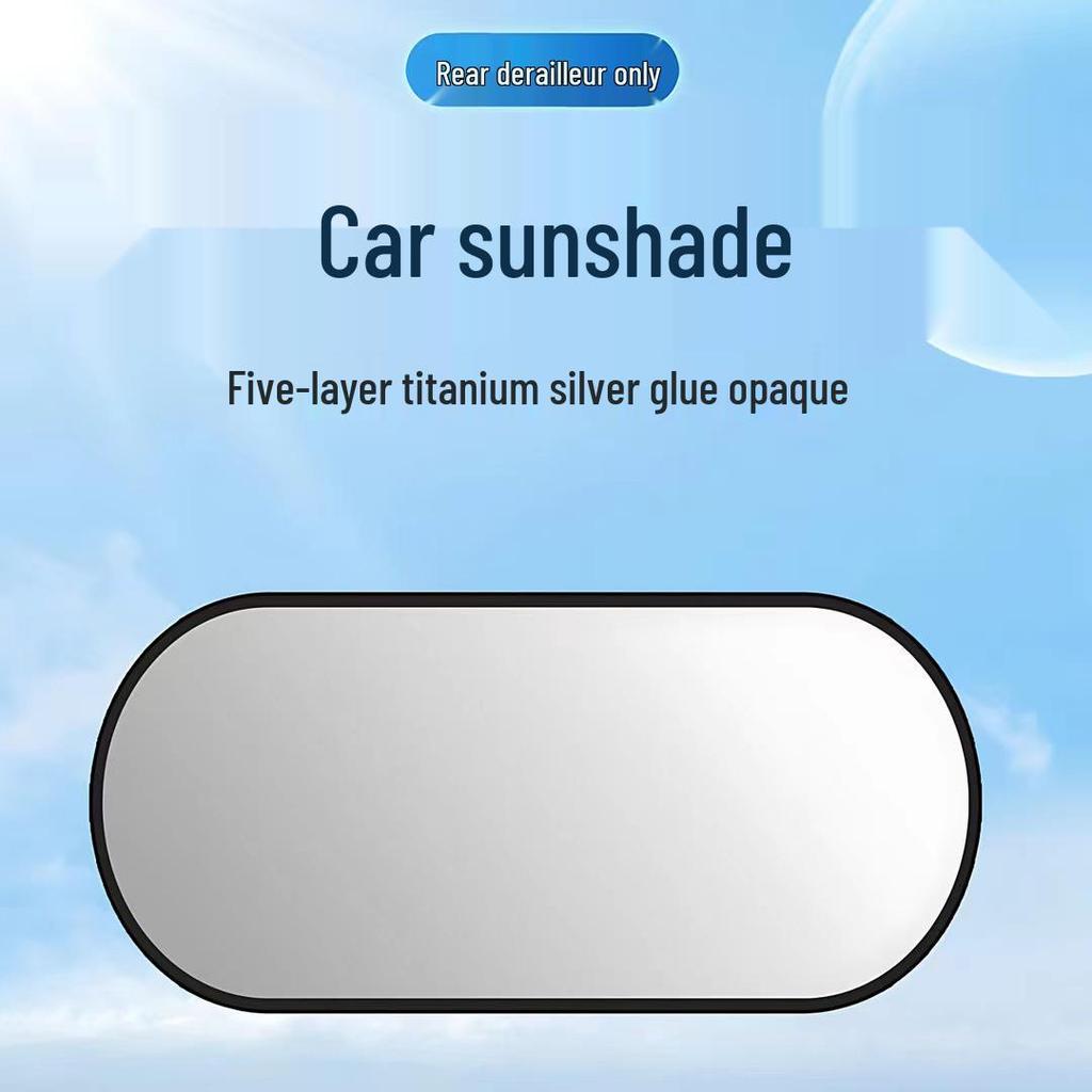 Silver-Coated Anti-Glare Car Sunshade Umbrella for Front and Side Windows