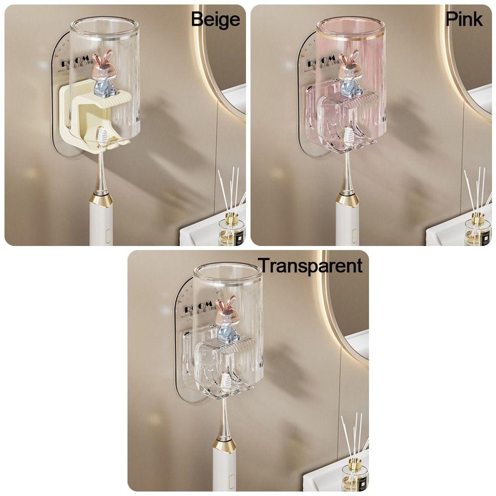 Roztomilý držák na zubní kartáčky Tvar králíka Stojan na kelímek na ústní vodu Příslušenství do koupelny Gadget