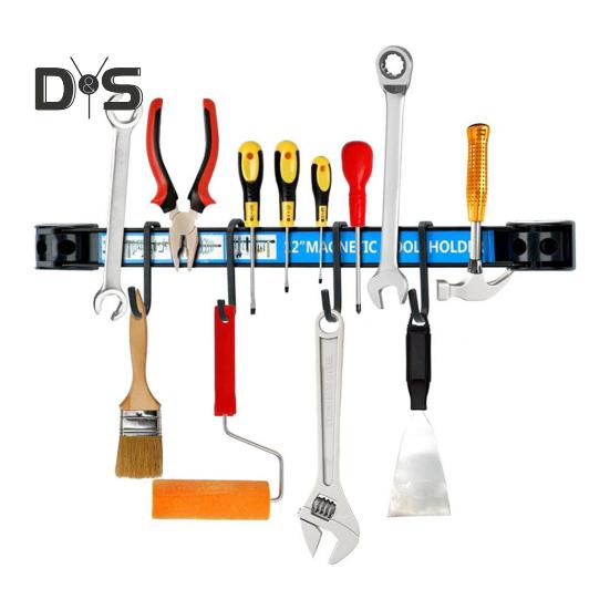 Organizator Magnetic pentru Depozitare Suport pentru Scule Reglabil Instalare Simplă Raft Multifuncțional de Montat pe Perete Agățătoare Magnetică pentru Scule