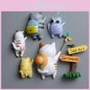 Resin Cat Back View Magnets For Refrigerator Decoration With Magnetic Material For Special Occasions