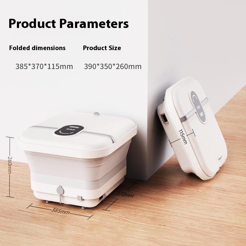 Folding Foot Soaking Bucket Heating Constant Temperature Automatic Foot Washing Basin Household Electric Massage Foot Bath