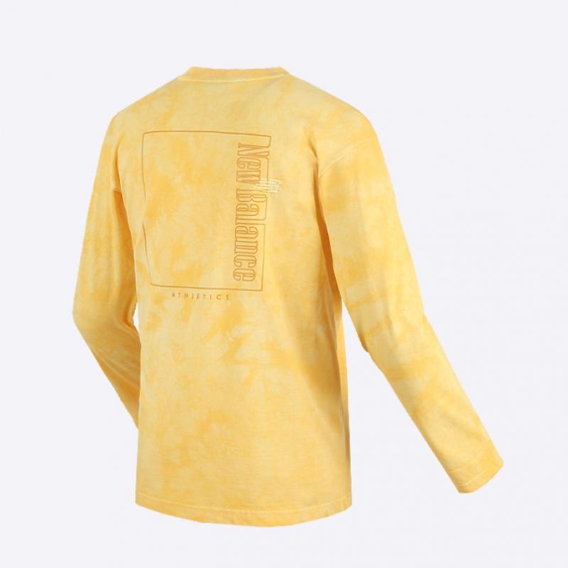 New Balance Dye Long Sleeve Tee  Yellow