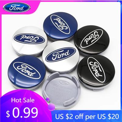 Autocollant de Voiture Voiture 4 Pièces 54mm Cache-Moyeux Originaux Cache-Moyeux Décoration Pour Ford Focus MK2 Fiesta Mondeo Galaxy Falcon Territ
