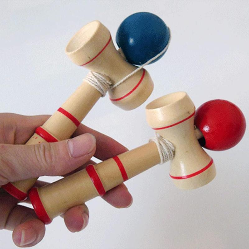 Beginner Kendama Wooden Ball and Cup Game Hand Eye Coordination Sport Toys for Kids Teens Boys Girls Party Favors Gifts 6