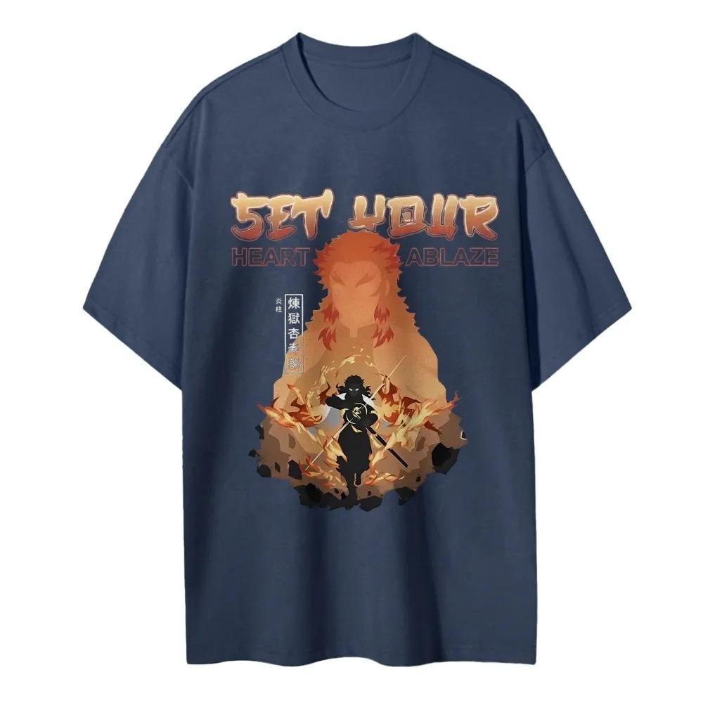 Casual Comfortable Pure Cotton Unisex  Anime T-Shirt Men's and Women's Summer Fashion Street T-Shirt Autumn and Winter Innerwear