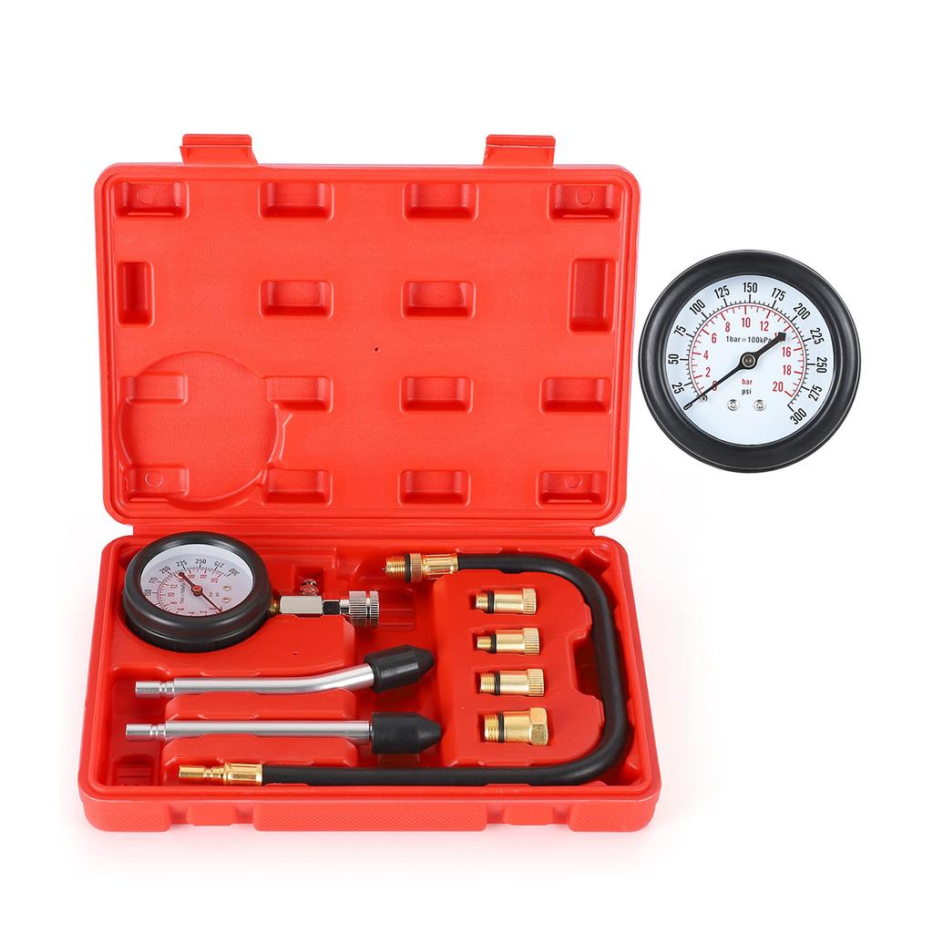 Pressure Gauge Gasoline Engine Compression Tester Automotive Workshop Tools Mechanical Inspection Garage Tool Car Verification