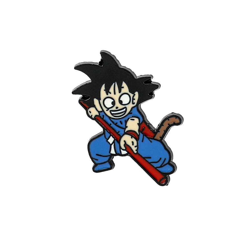 Dragon Ball Peripheral Japanese Cartoon Metal Brooch Pin Hat Clothing Alloy Paint Badge