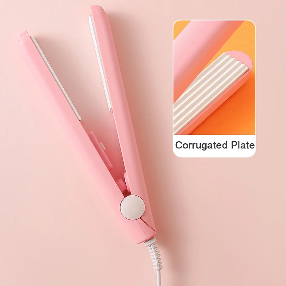 Mini-Lockenstab pro Elektrisches Glätteisen Flaache Platte Wellige Platte Haarkräusler für Alle Haarlängen