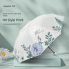 Paradise Umbrella All-Weather Umbrella Tri-Fold Sun Umbrella Sun Umbrella Ultra Light and Compact Portable Five-Fold Umbrella Foldable Female Dual-Use