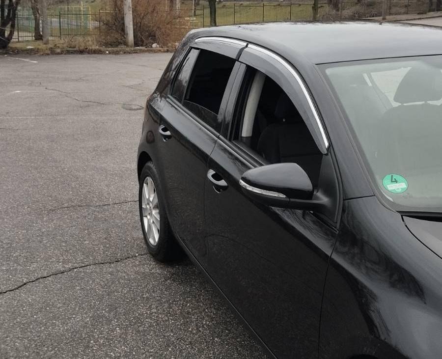 

Вітровики з хромом (4 шт, Sunplex Chrome) для Volkswagen Golf 5