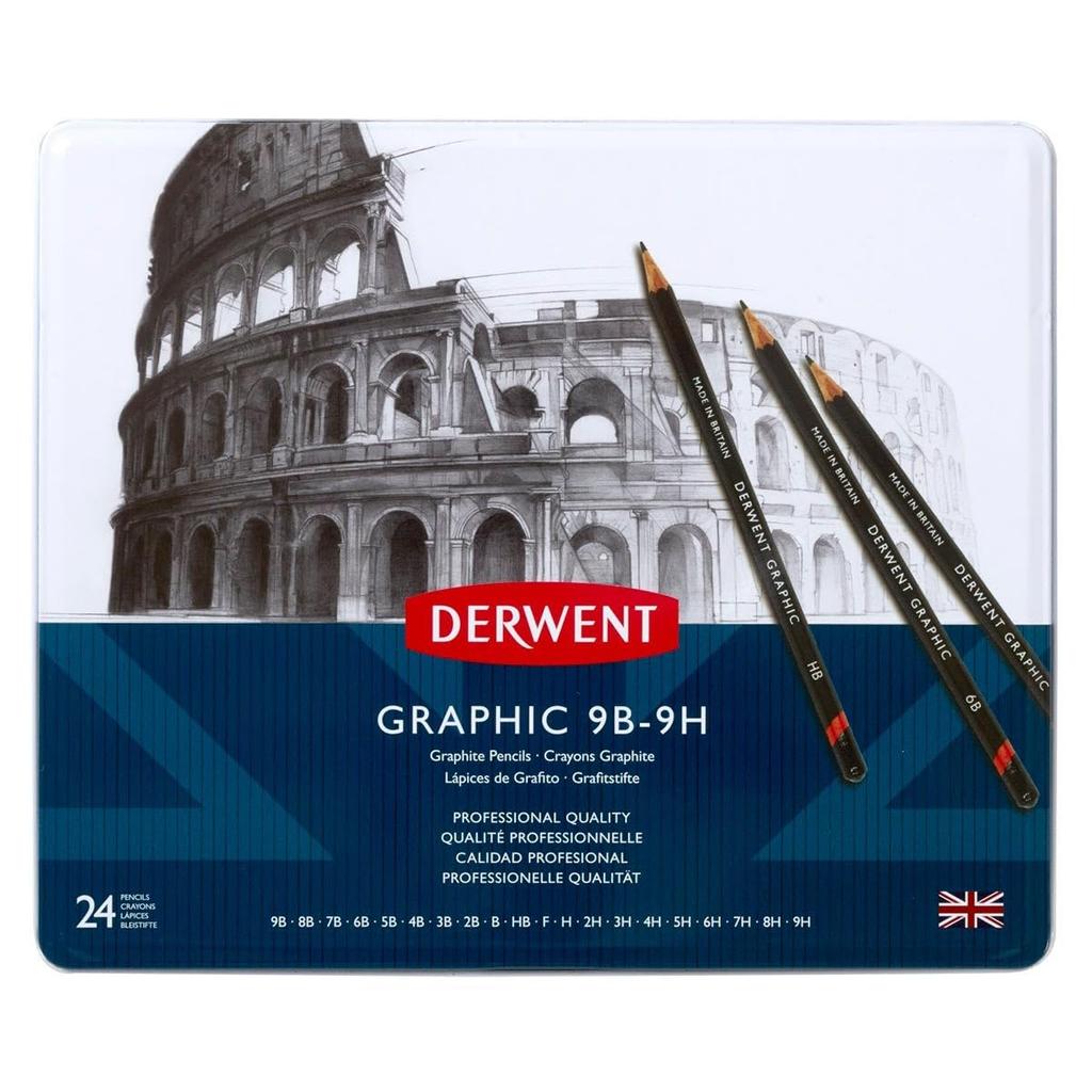 Derwent Graphic Pencils 34202, 24-Piece Set