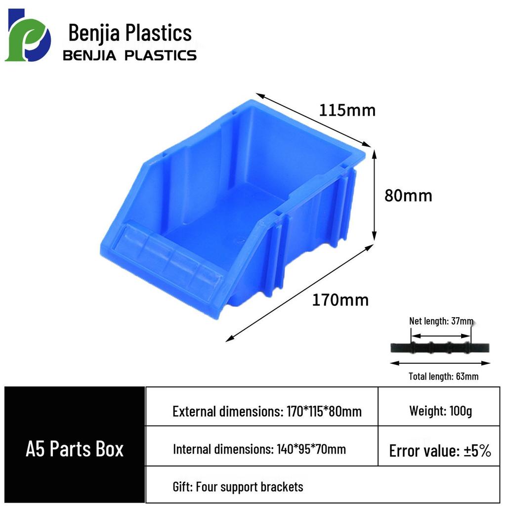Large Wall-Mounted Plastic Screw Organizer with Compartments
