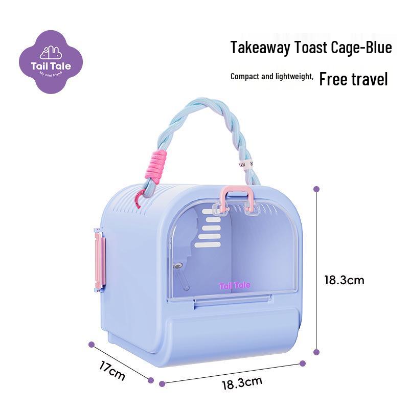 

Прозрачная портативная сумка для выгула хомяка и сахарного поссума