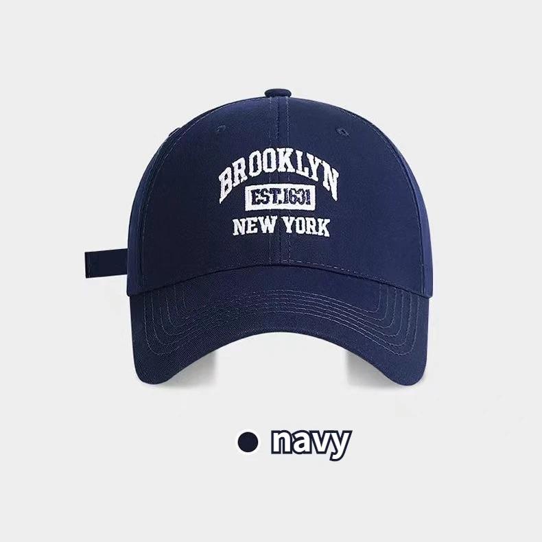 Baseballówka z haftem litery Damska Twarda Czapka z Daszkiem Duży Daszek Outdoorowa Ochrona Przeciwsłoneczna Unisex Czapka Snapback Sportowa Codzienna Męska Czapka Hip Hop