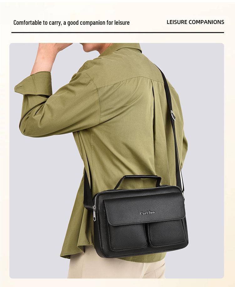 Sac Messager Bandoulière Business Rétro pour Homme avec Grande Capacité