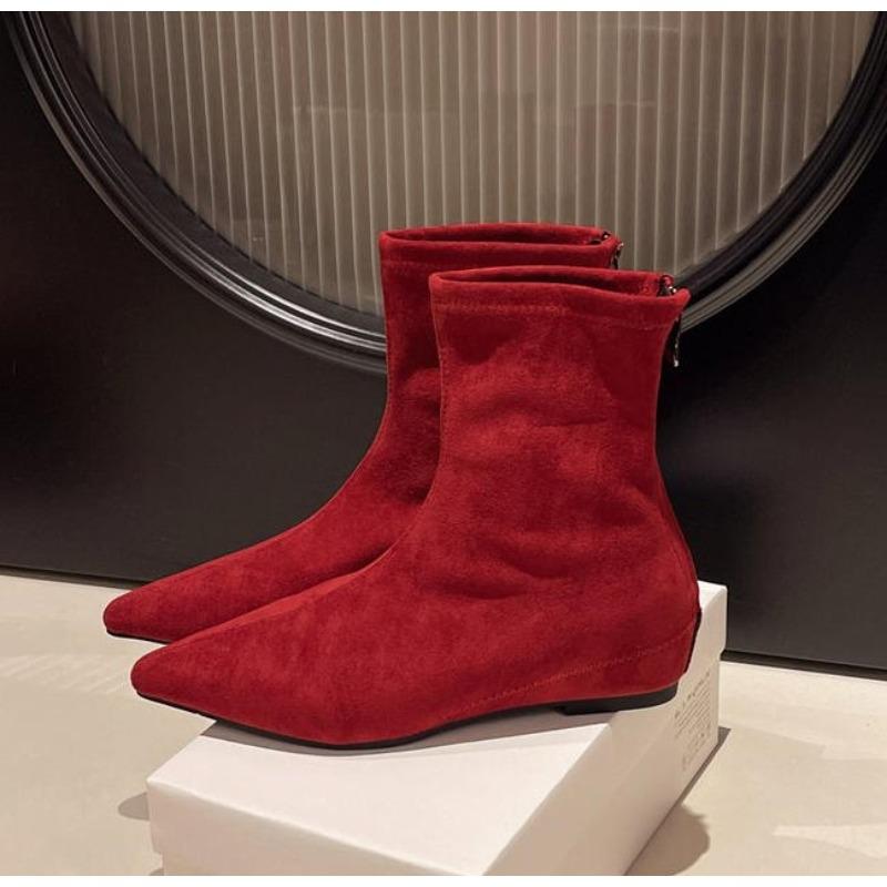 Cizme noi cu toc mic pentru femei Toamnă Iarnă Pantofi de damă Cizme simple și versatile Cizme scurte pentru femei Cizme de gleznă