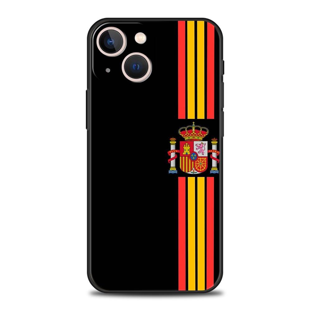 Spanien Stier Flagge Luxus Handyhülle Für iPhone 16 13 15 14 12 11 Pro MAX XR X SE XS 7 8 Plus Weiches TPU Stoßfeste Hülle