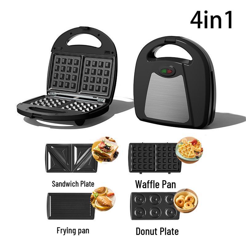 3-in-1 Breakfast Machine: Sandwich, Waffle, and Donut Maker Toaster